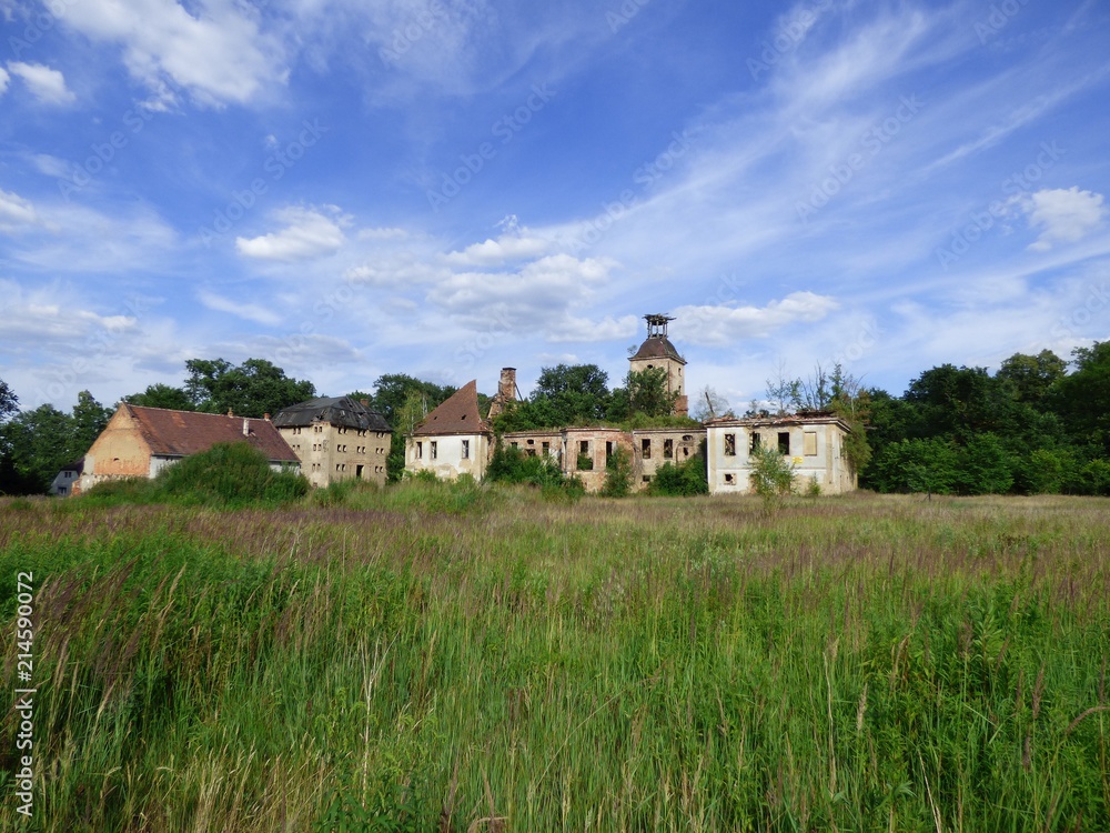Ruiny pałacu. Ruiny pałacu.