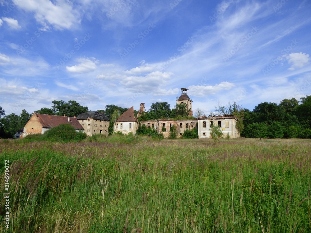 Ruiny pałacu.