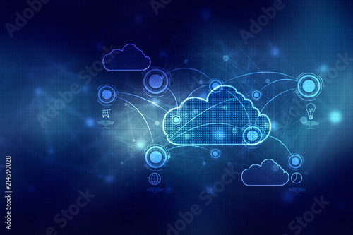 Wallpaper Mural 2d rendering Cloud computing Torontodigital.ca