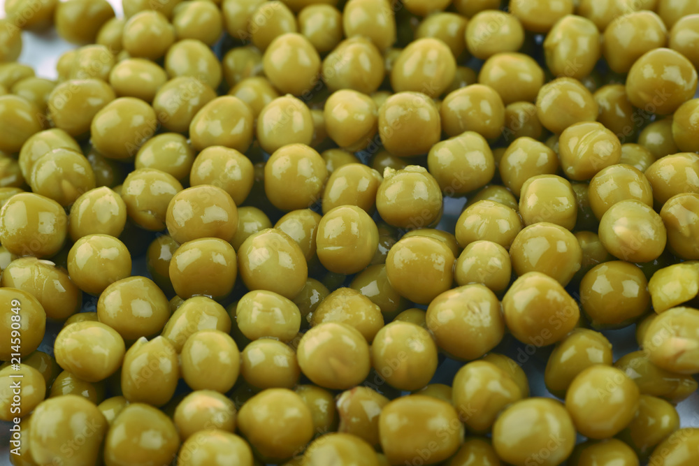 Surface covered with the green peas Surface covered with the green peas