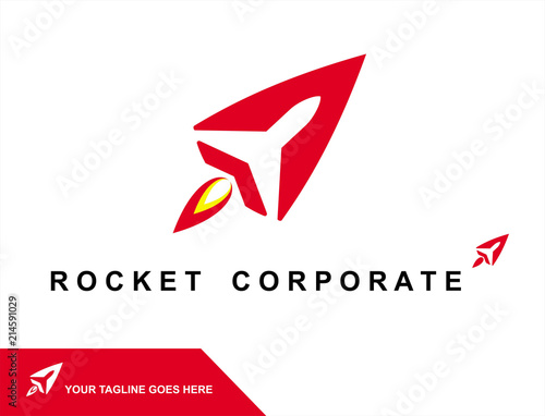 Rocket corporate. rocket icon  logo for your corporate identity