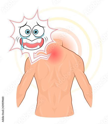Back pain with face
