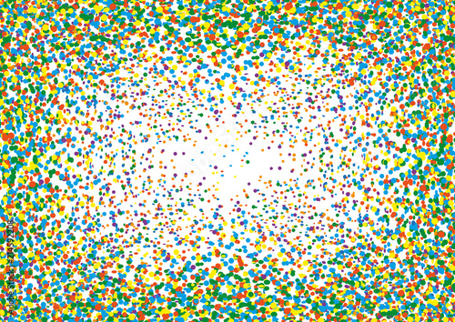 round colorful confetti swirl background vector illustration