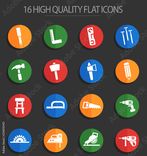 joinery 16 flat icons