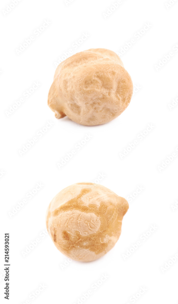 Single chick pea isolated Single chick pea isolated