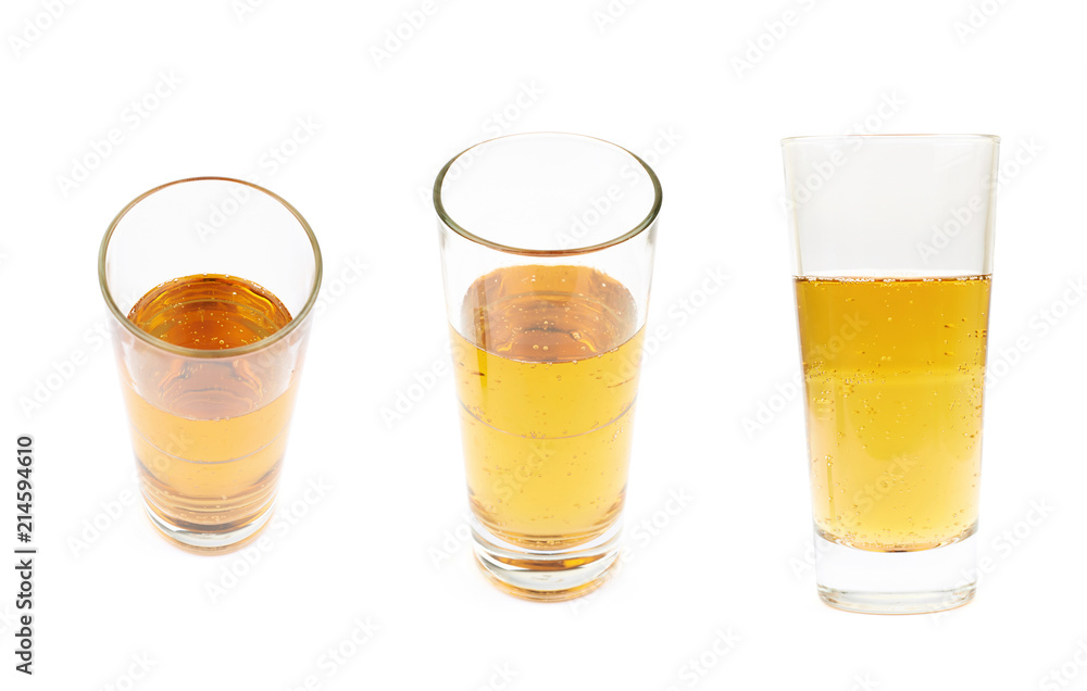 Tall glass of lager beer isolated Tall glass of lager beer isolated