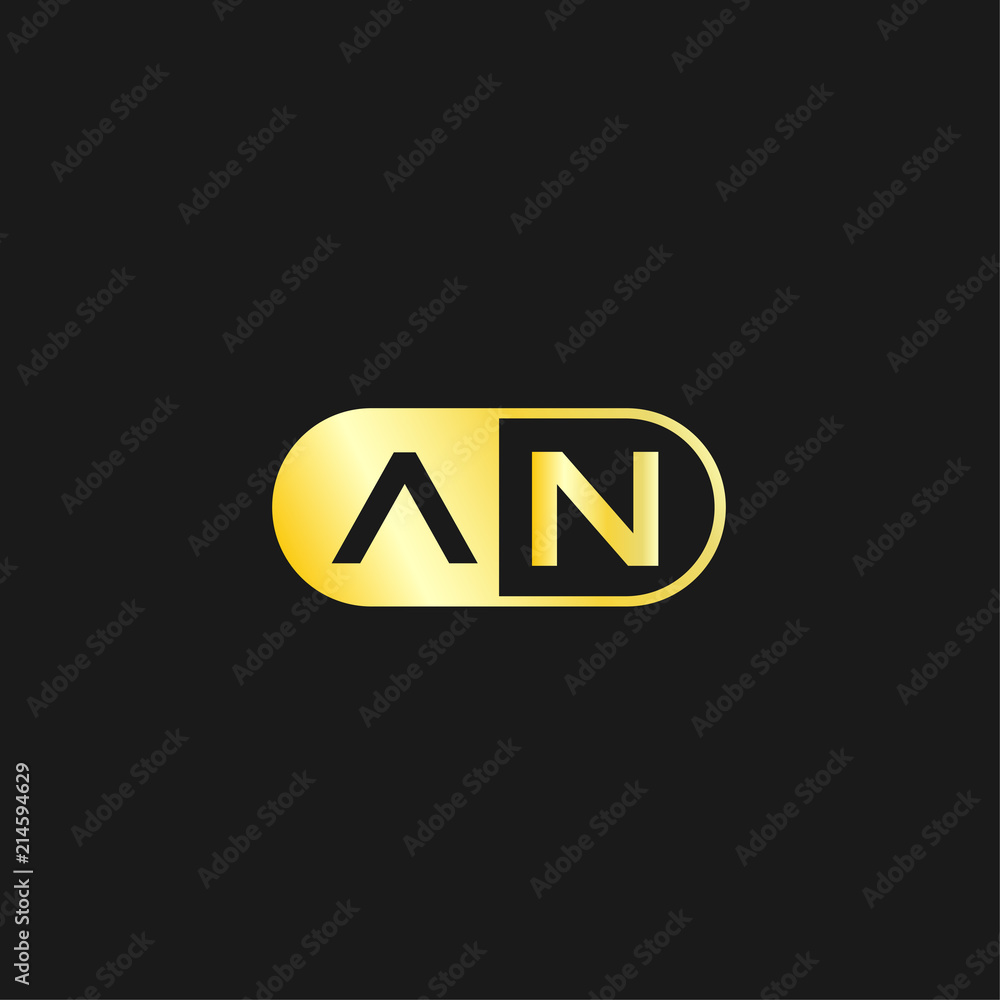 Obraz premium Initial Letter AN Logo Template Design