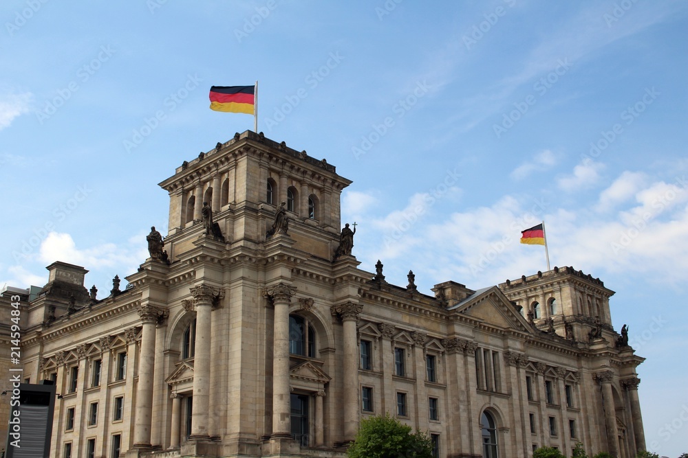 Obraz premium Der Reichstag in Berlin.