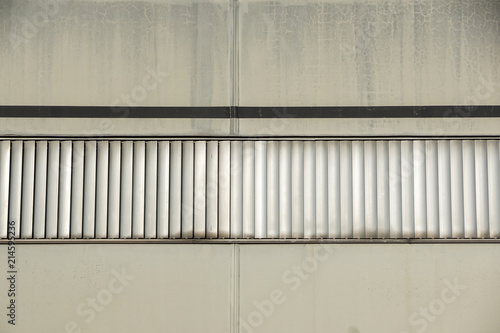 facade aluminium sunshade structure for efficient modern building design and blue sky