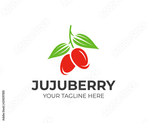 Photos Jujube fruit logo template