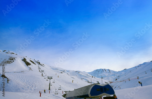 Astun ski area in Huesca on Pyrenees Spain photo