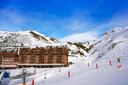 Astun ski area in Huesca on Pyrenees Spain photo