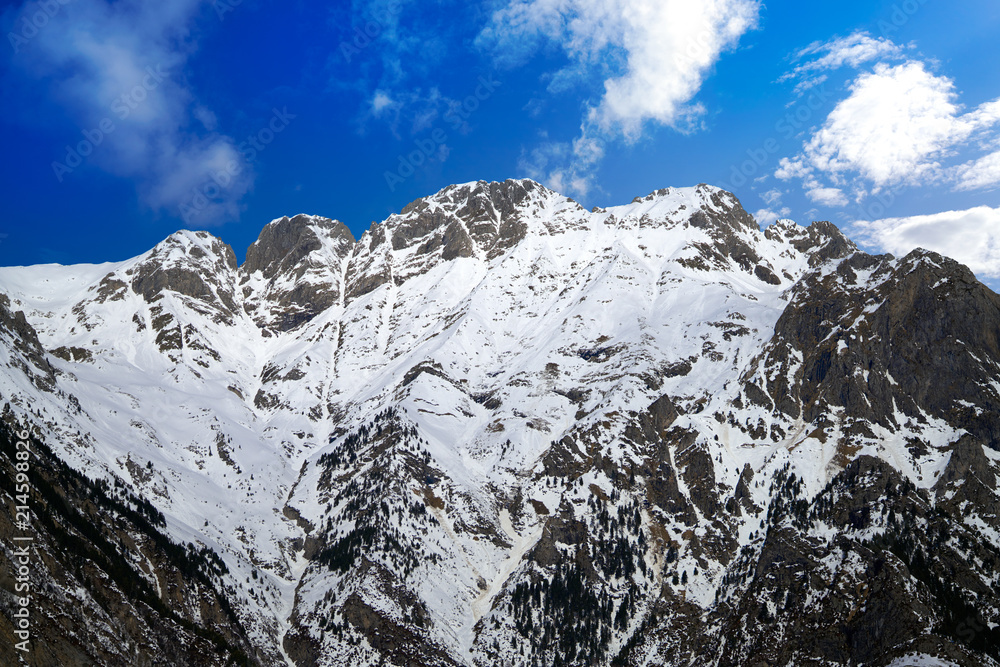 Benasque Cerler mountains in Pyrenees Huesca Spain