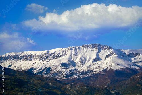 Benasque Cerler mountains in Pyrenees Huesca Spain