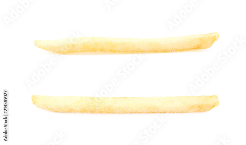 Single french fry isolated