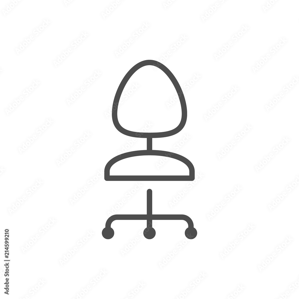 Office chair line icon Office chair line icon