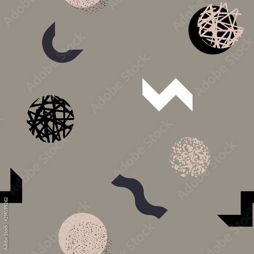 Modern abstract seamless pattern