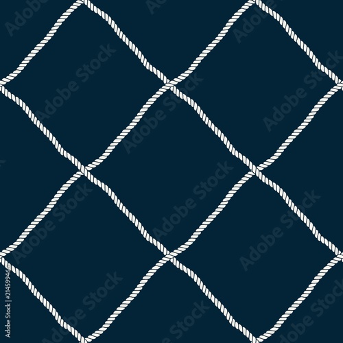 Seamless nautical rope pattern.