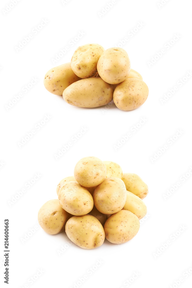 Raw potato composition isolated Raw potato composition isolated