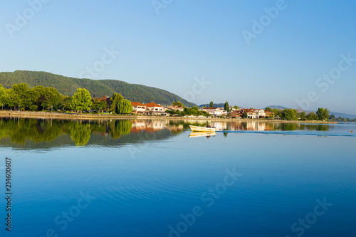 Ioannina city summer season in the morning Greece