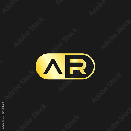 Initial Letter AR Logo Template Design