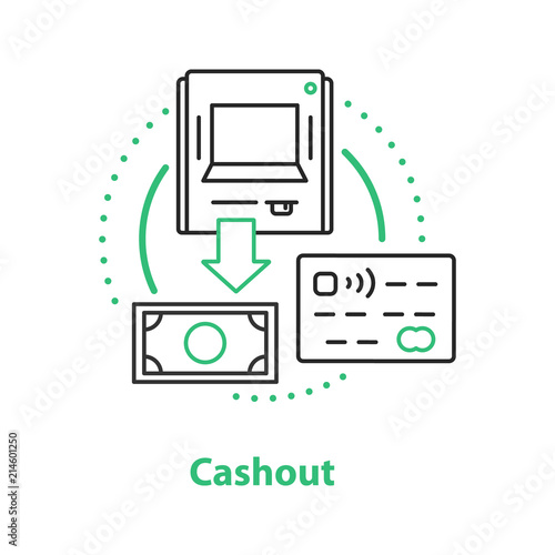 Cashout concept icon