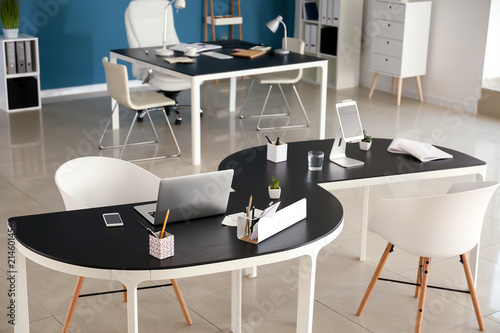 Stylish workplaces with mod...