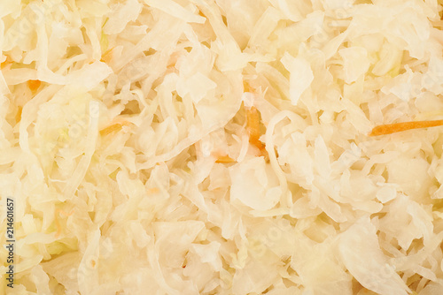 Surface coated with sauerkraut