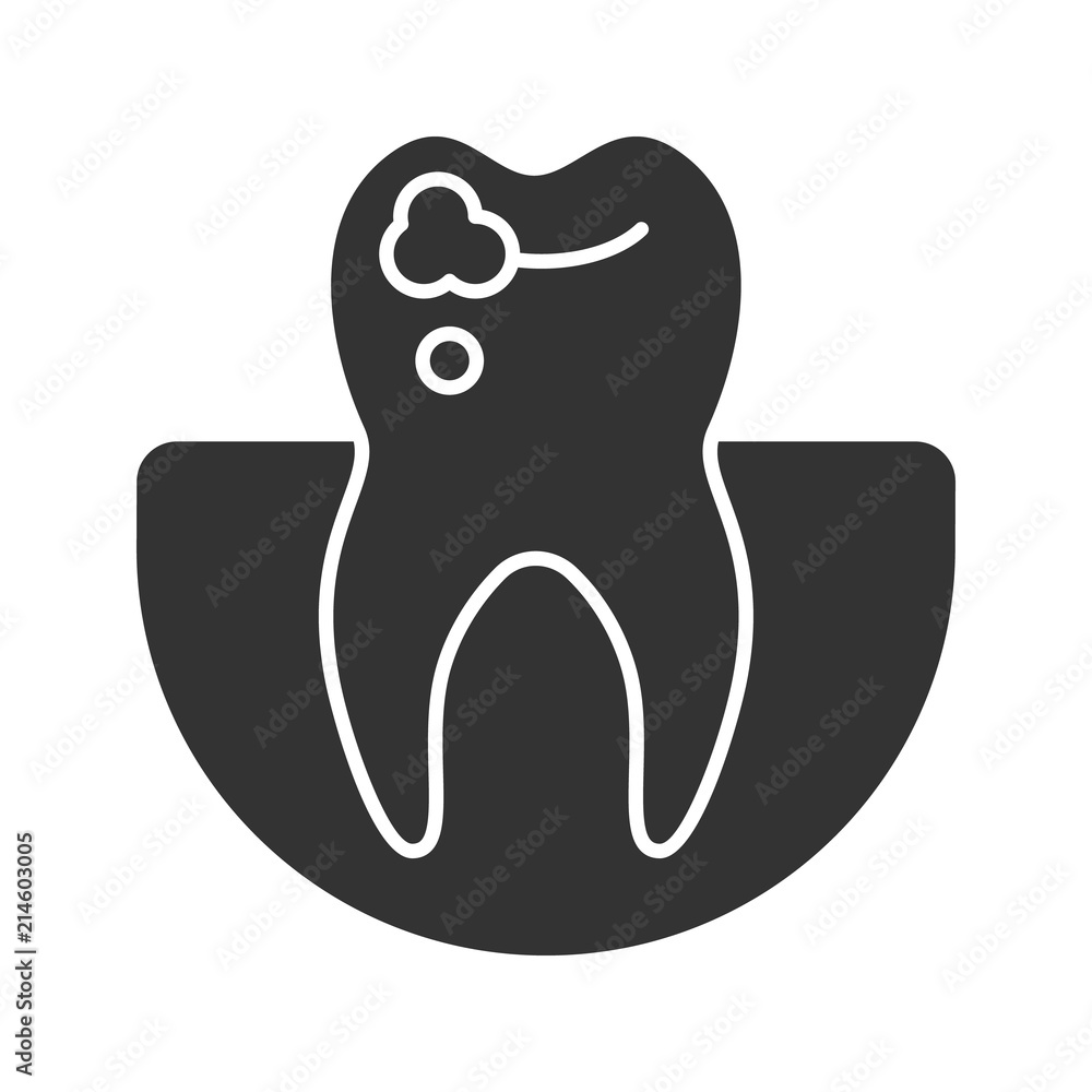 Caries glyph icon Caries glyph icon