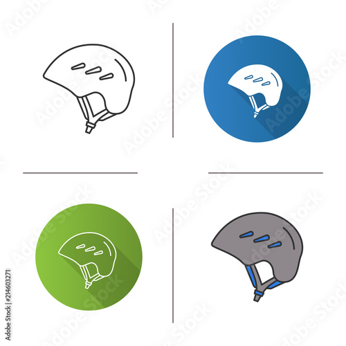 Ski and snowboard helmet icon