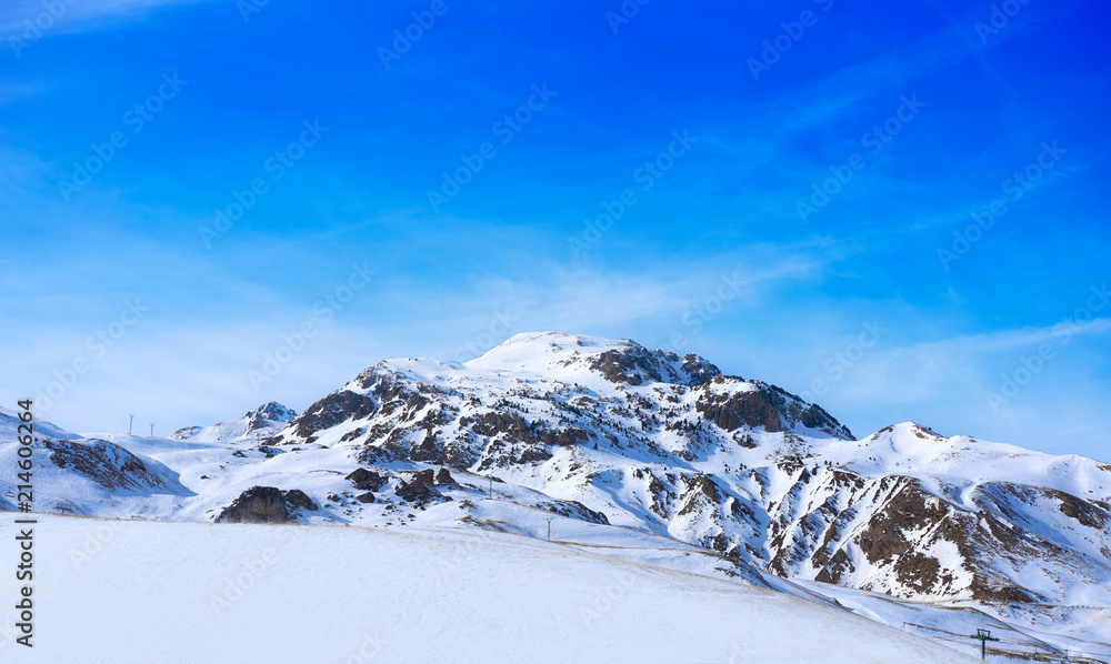 Formigal ski area in Huesca Pyrenees Spain