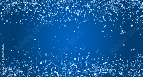 Background with colored confetti on dark. Pattern for design. Print for polygraphy, posters, textiles. Greeting cards. Explosion. Firework