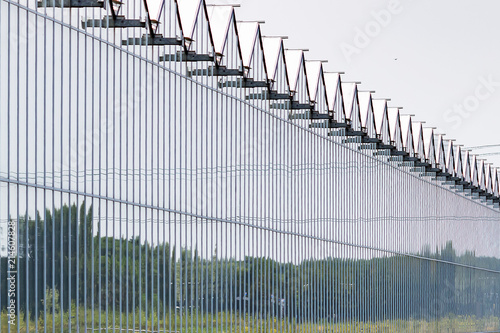 Greenhouse construction with nice reflection near Zoetermeer, Netherlands