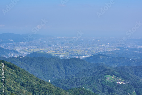 神奈川県 大野山からの開成町の眺め