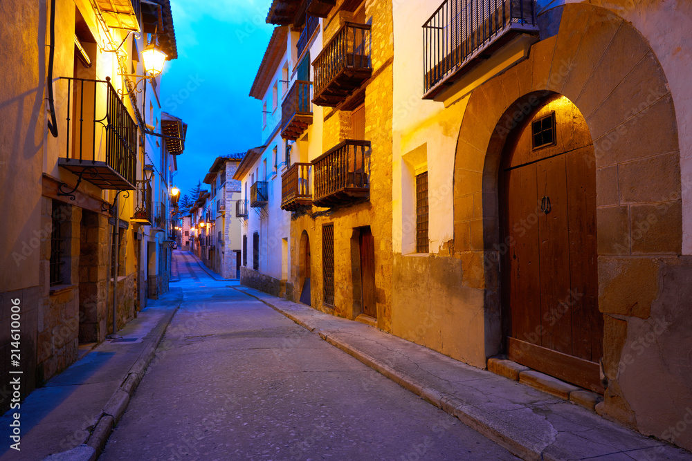 Rubielos de Mora village in Teruel Spain
