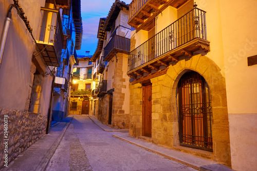 Rubielos de Mora village in Teruel Spain © lunamarina