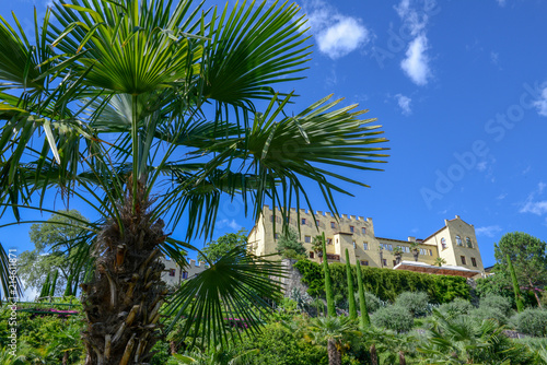 Botanic garden of Trauttmansdorff Castle at Meran on Italy