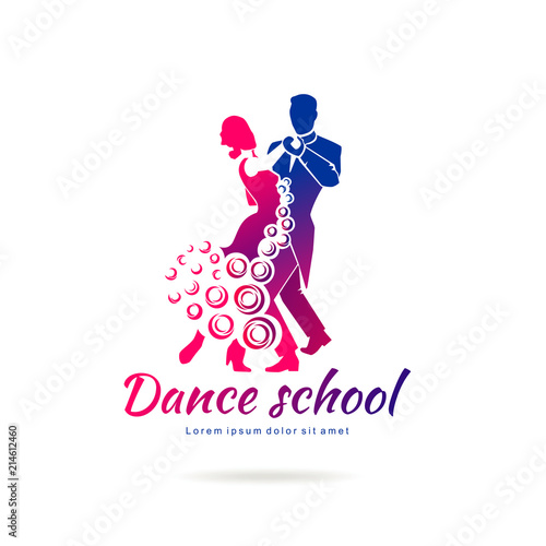 Vector logo template for dance studio