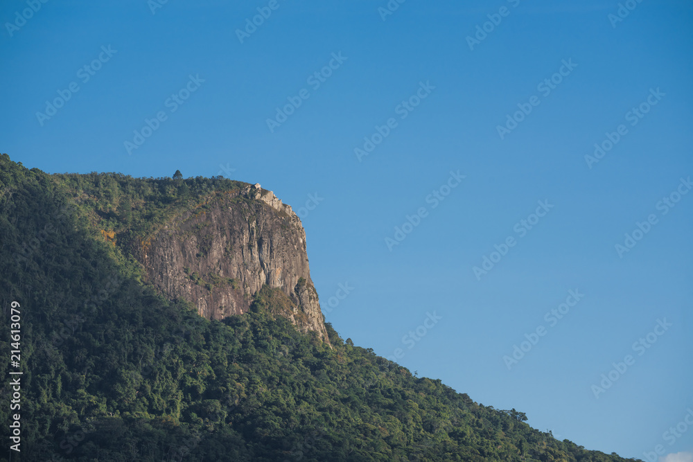 Fototapeta premium Bairro Pedra Branca in Palhoça state of Santa Catarina Brazil, image of the rock that gives the name to the neighborhood