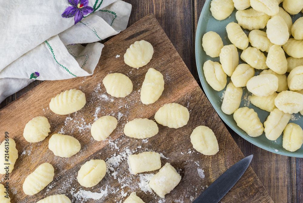 Potato gnocchi. Potato gnocchi.