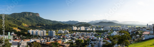 Bairro Pedra Branca in Palhoça state of Santa Catarina Brazil, image of the rock that gives the name to the neighborhood