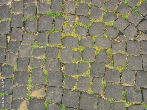 The texture of the urban paving stone photo