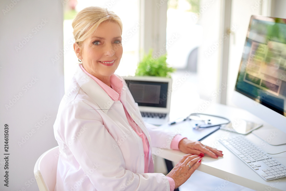 Executive female research physician portrait Executive female research physician portrait