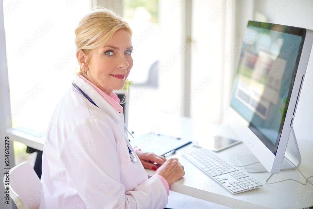 Executive female research physician portrait Executive female research physician portrait