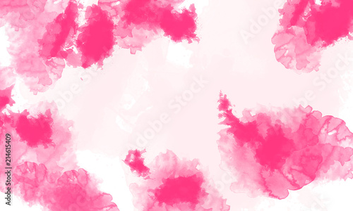 Colorful watercolor splotches on a white background