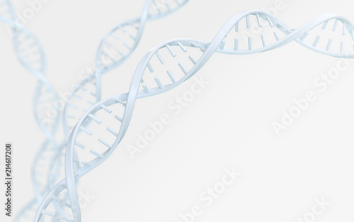 DNA helix of Genetic engineering and gene manipulation, molecule or atom, Abstract structure for Science or medical background. photo