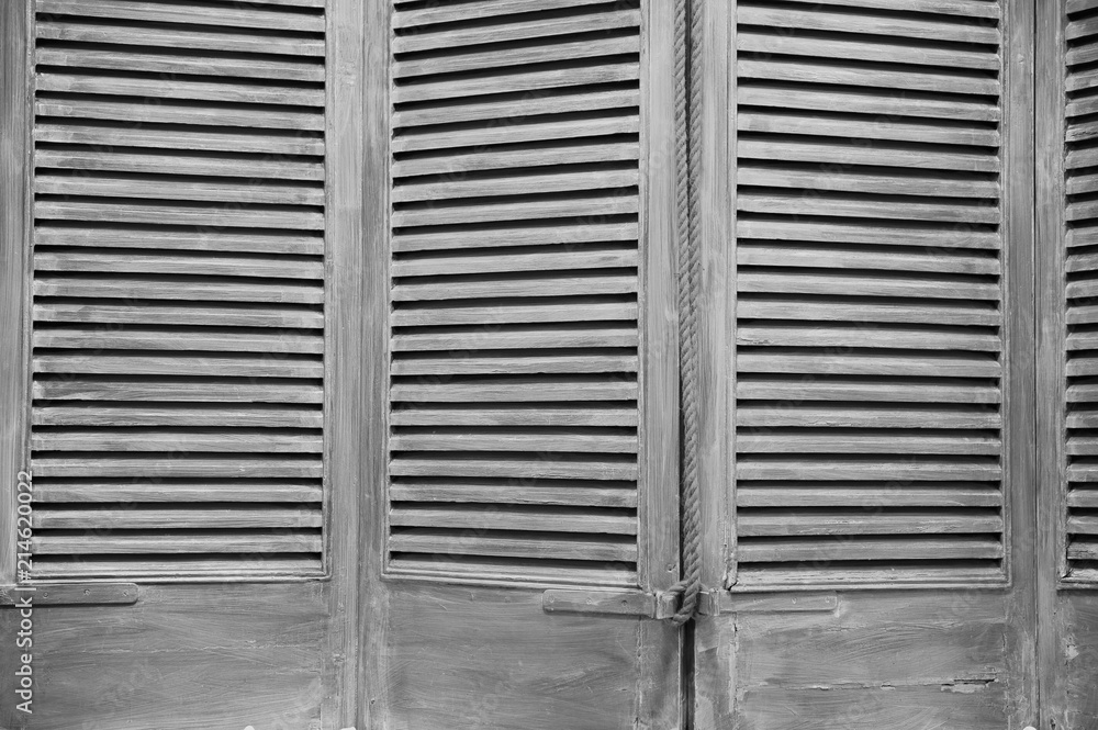 Black and white window shutters Black and white window shutters
