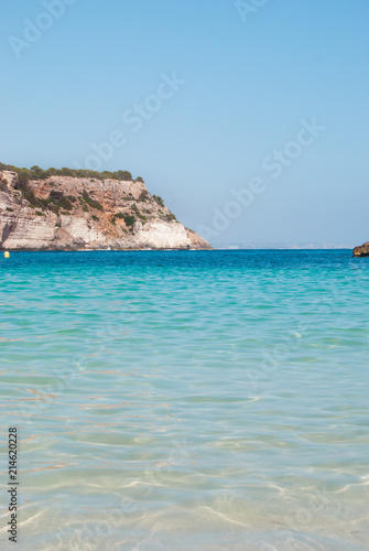 Cala Turqueta in Menorca from the beach