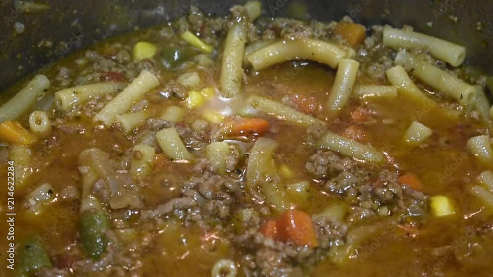 Pasta sauce boiling in a pot Pasta sauce boiling in a pot