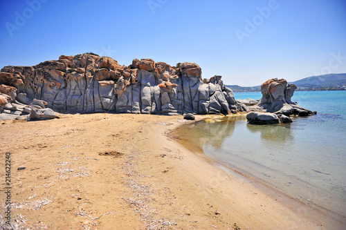 Geolagical stones formation on Kolymbithres beach